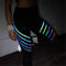 High Waist Colorful Reflection Leggings - Exquisite