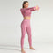 Women Fitness Seamless Solid Yoga Set - Exquisite